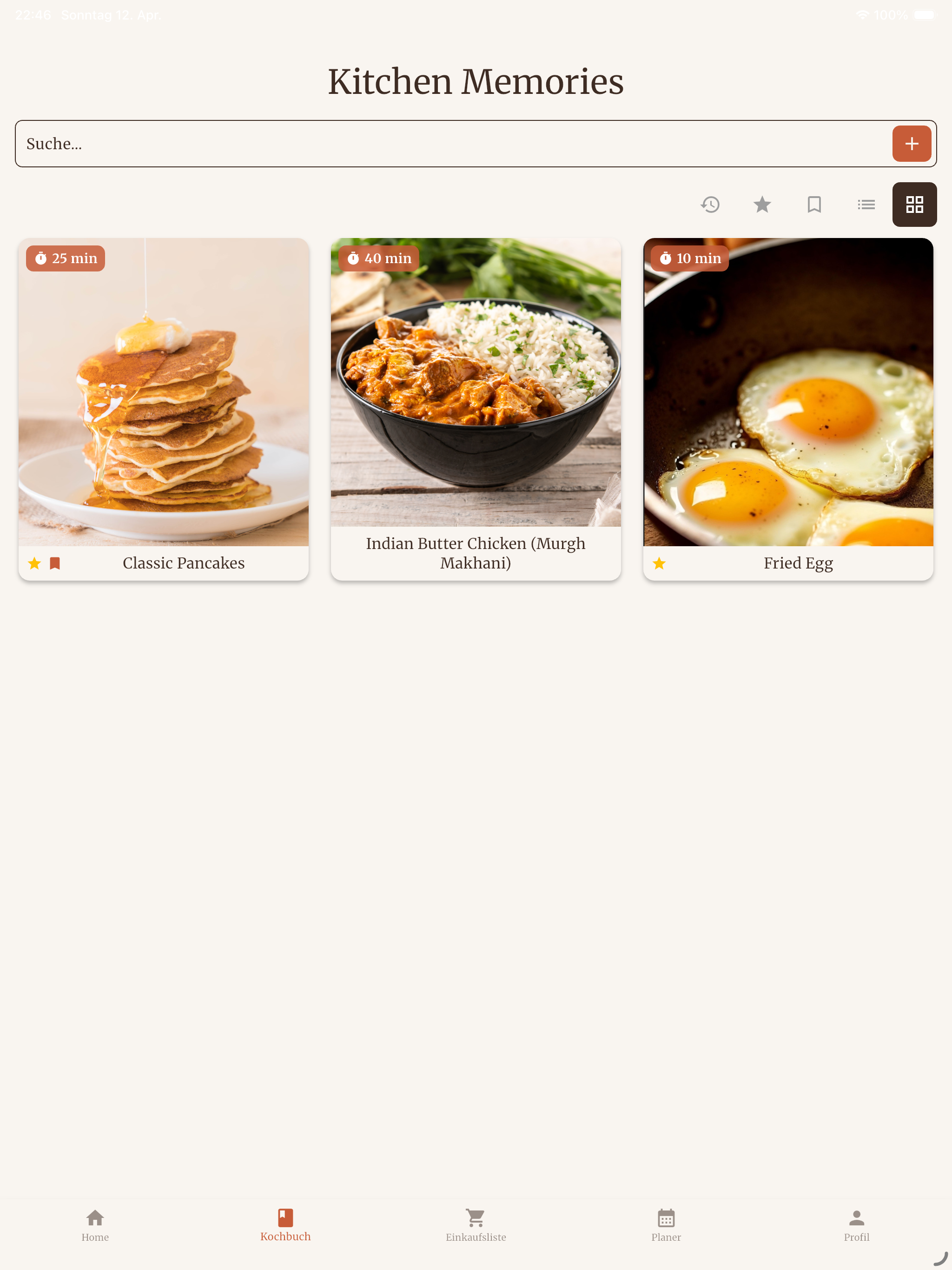 Kitchen Memories – iPad